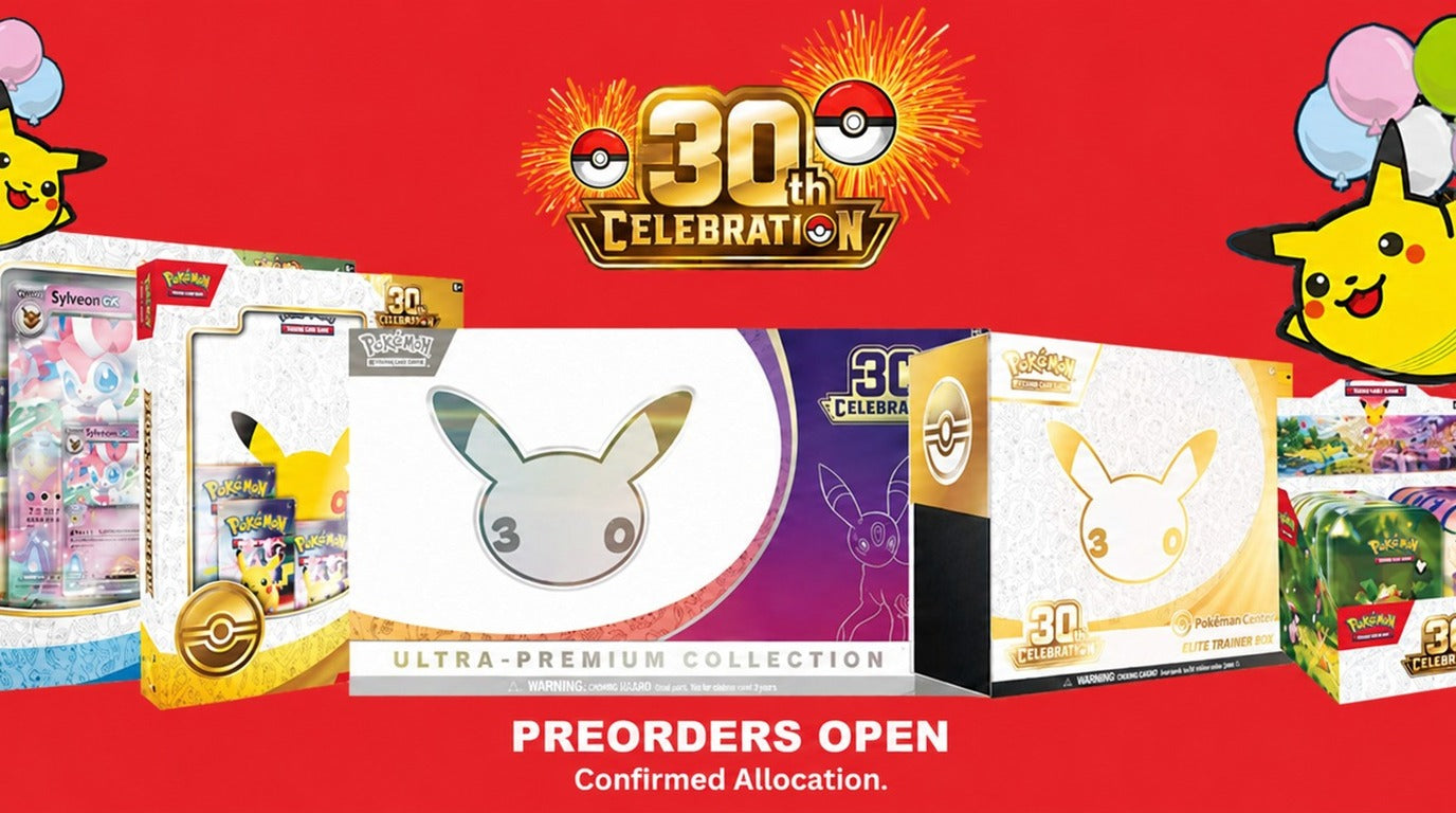 Pokémon 30th Celebration preorders open